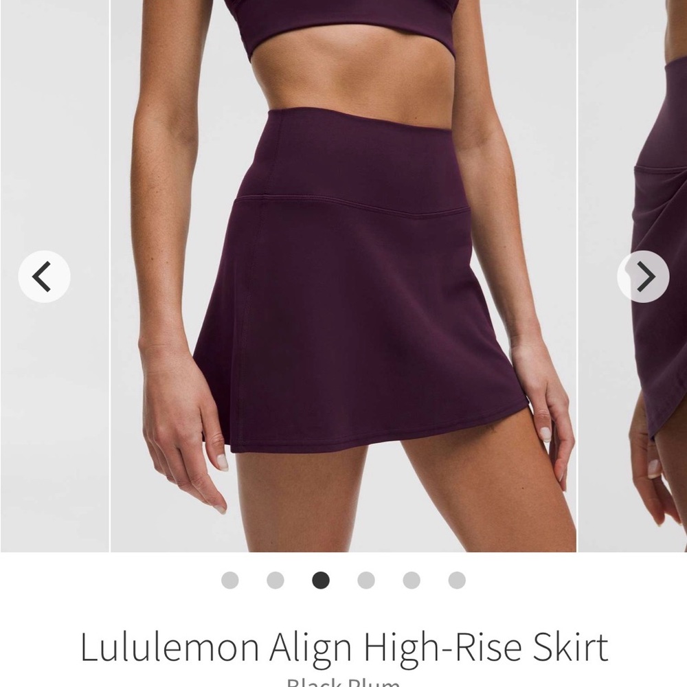 ***(ISO)***lululemon High-Rise Skirt — Black Plum